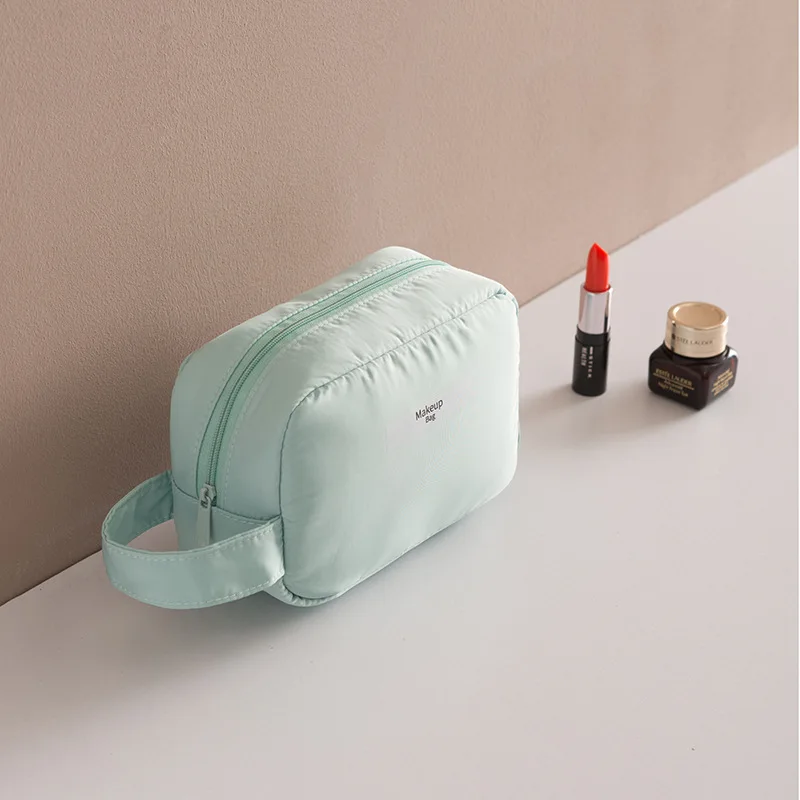 Print Geometric Pattern Thread Soft Cosmetic Womans Bag New Square Zipper Bag Fashion Cute Lady Bag Trousse De Toilette - Цвет: style 08