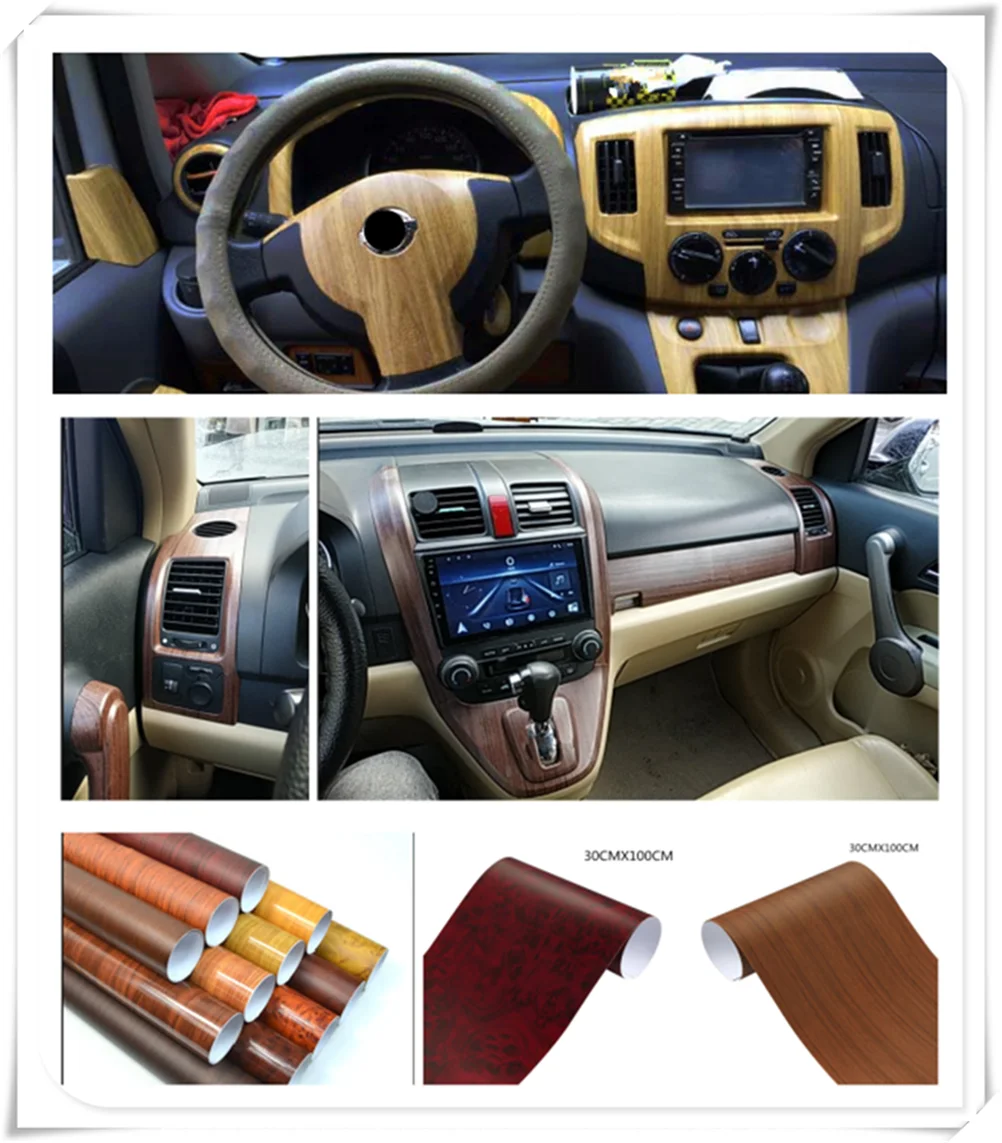 High quality 30 * 100CM auto vinyl film car shape decorative stickers for Honda Jade FCV Crider NSX-GT N-One GEAR FCEV