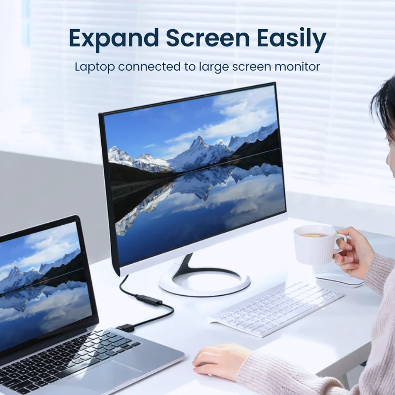 UGREEN 4K Displayport DP-HDMI  1080P ÷ Ʈ ̺ ȯ-PC Ʈ  Displayport-HDMI 