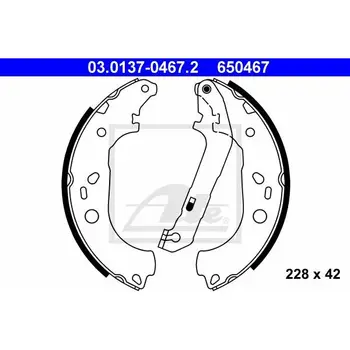 

Drum pads \ Ford Focus all 04 ATE 03.0137-0467.2