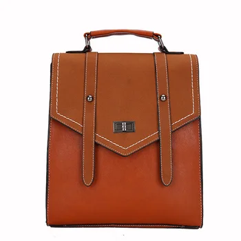 

Vintage Women Backpack High Quality Black PU Leather Backpacks For Teenage Girls Female School Shoulder Bag Bagpack Mochila 2019