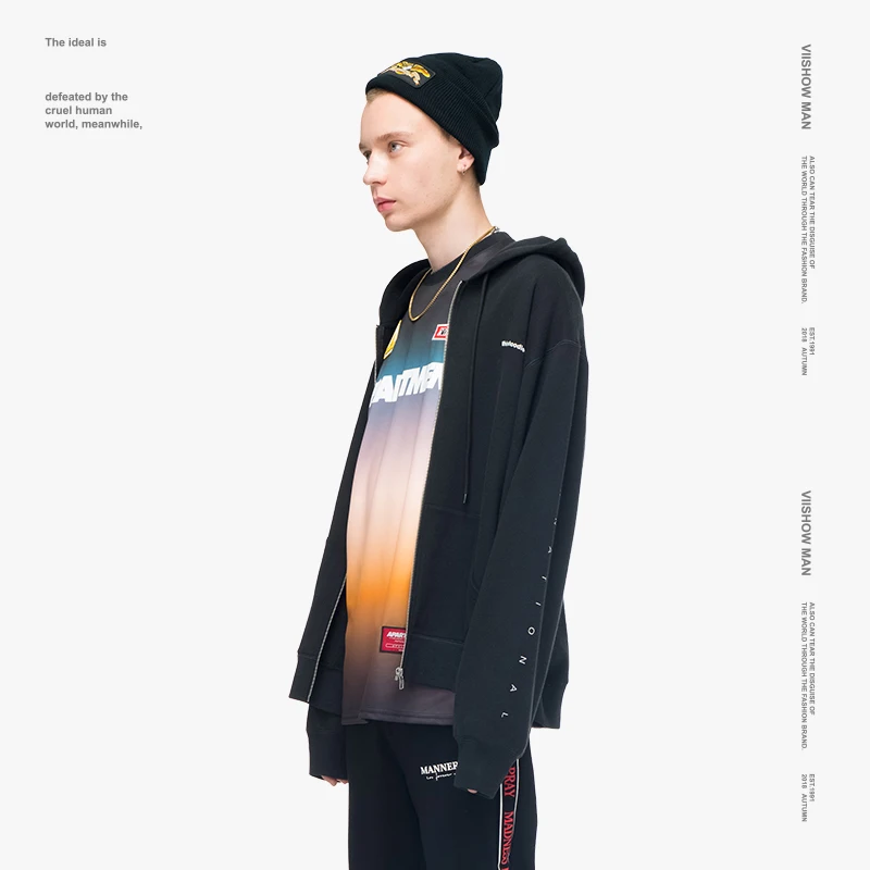 VIISHOW уличная Мужская толстовка бренд хип-хоп Sudaderas Para Hombre мужские толстовки Felpa Uomo мужские свитшоты WD1756183