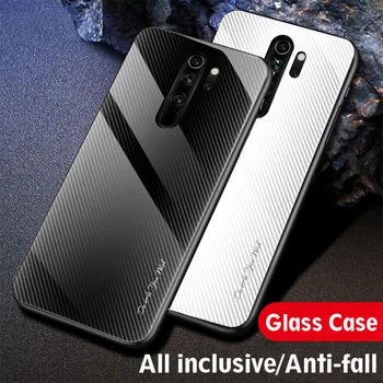 

30pcs/lot For Xiaomi Redmi Note 8 Pro Note 7 Glossy Gradient Stripe Tempered Glass Hard Case For Xiaomi Redmi K20 Pro Mi 9T Pro