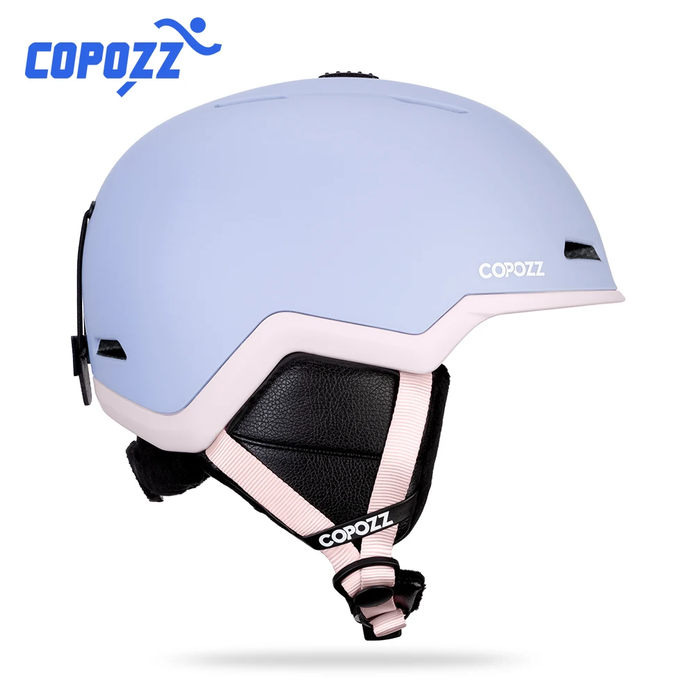 COPOZZ Winter Ski Snowboard Helm Hälfte-abgedeckt Anti-auswirkungen Sicherheit Helm Radfahren Skifahren Schutz Für Erwachsene Und kid