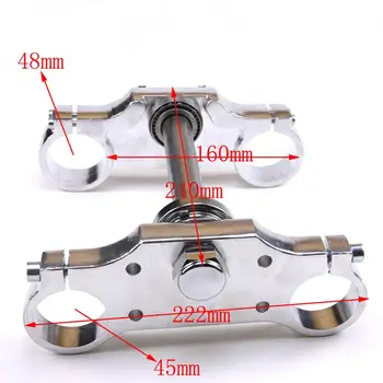

Triple Tree Clamp Riser Mount 45mm/48mm Front Fork 22mm Handlebar Pit Dirt Bike