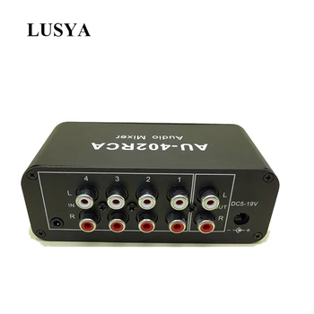 

Lusya Audio Switching Board 4 input 2 out Socket Signal Switches Module for amplifier DC5-19V T1299