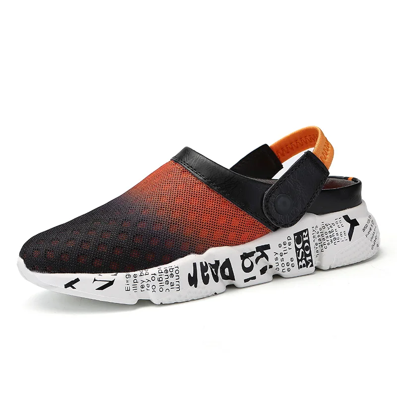 Summer Mens Sandals Outdoor Mens Slippers Slides Sandals Soft Non-slip Hollow Wading Men Slippers Sneakers Light Men Sandals