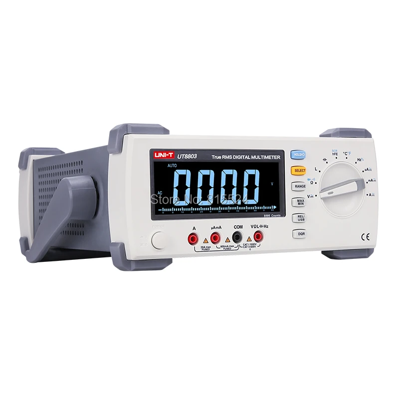 UT8803N Настольный верхний мультиметр DMM True RMS EBTN DCV/ACV/DCA/ACA Ohmmeter индуктивно-емкостный измерения температуры