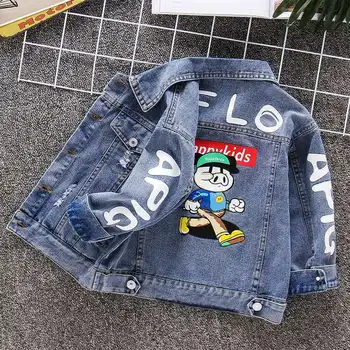 

Boys spring coat 2020 spring and autumn new little boy casual shirt tide boy baby cowboy clothes children's clothes