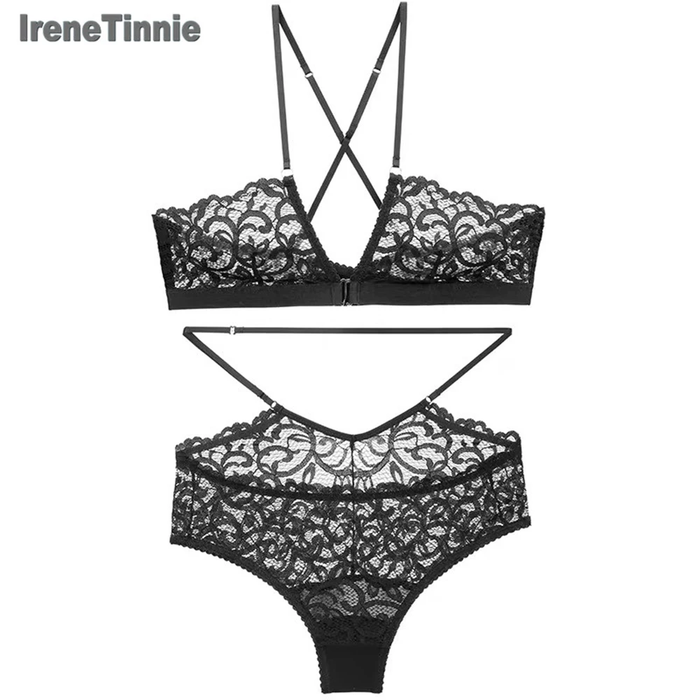 Комплект кружевного белья IRENE TINNIE ультратонкое прозрачное дышащее регулируемое