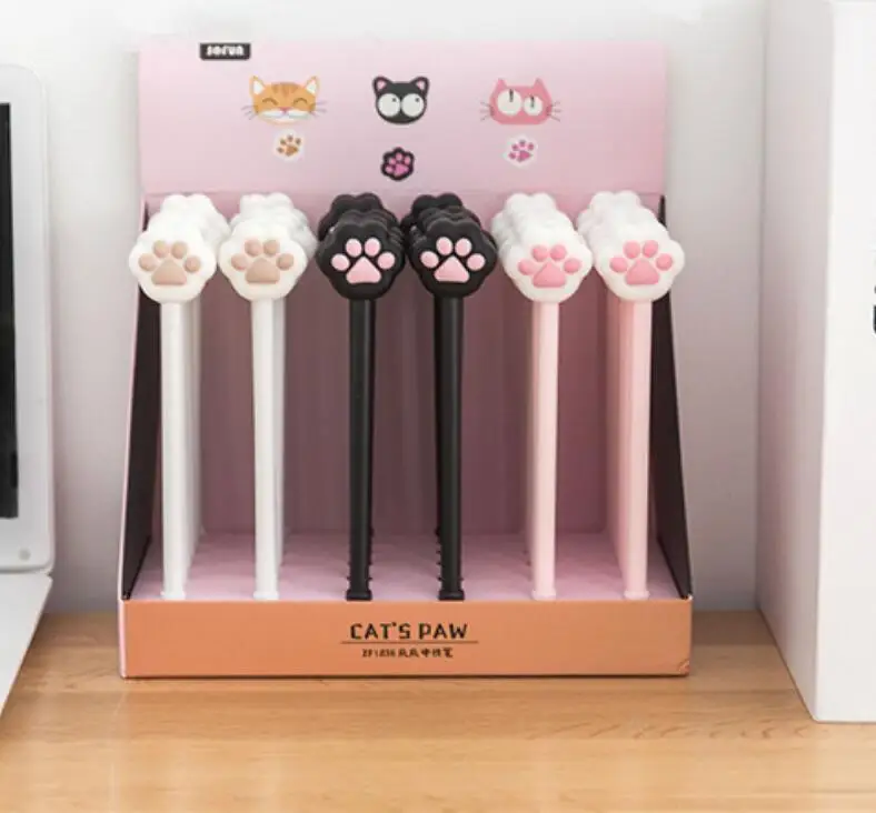 many design cat dog bear monkey christmas Doughnut ice cream penguin frog panda gel pen cartoon black neutral pen 0.5mm 36pc/lot