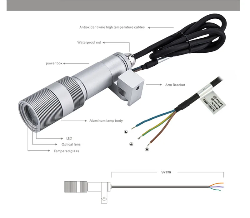 5 Вт IP67 CREE 12 в 24 В Светодиодный прожектор CE садовое точечное освещение CE