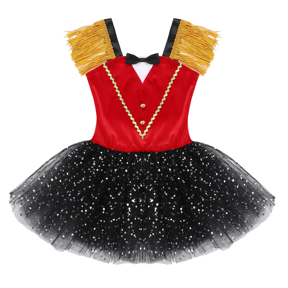 Нарядная юбка-пачка принцессы для маленьких девочек, Детский карнавальный костюм на Хэллоуин, день рождения, цирк, рингмастер, детское рождественское платье