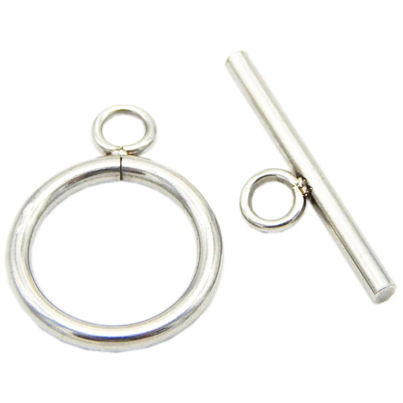 

20sets/lot Stainless Steel OT Toggle Clasp Hook Rings Connectors for DIY Necklaces & Bracelets Jewelry Making