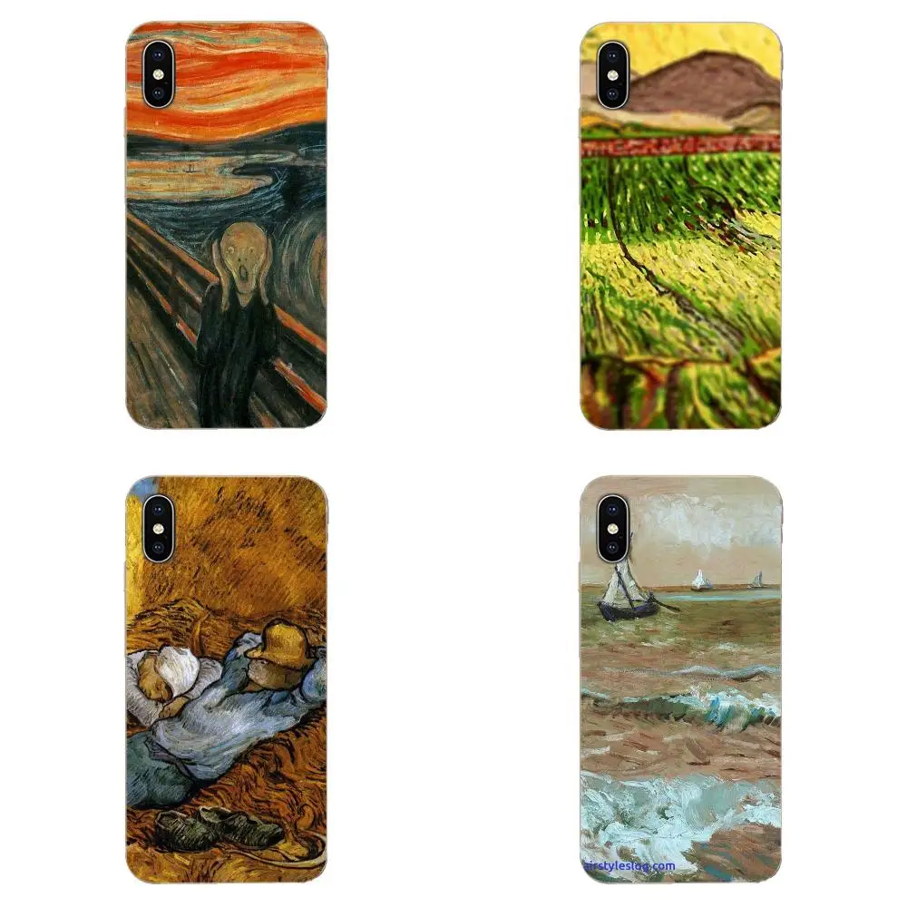 Van Gogh Soft Custom Phone For HTC Desire 530 626 628 630 816 820 830 One A9 M7 M8 M9 M10 E9 U11 U12 Life Plus | Мобильные телефоны