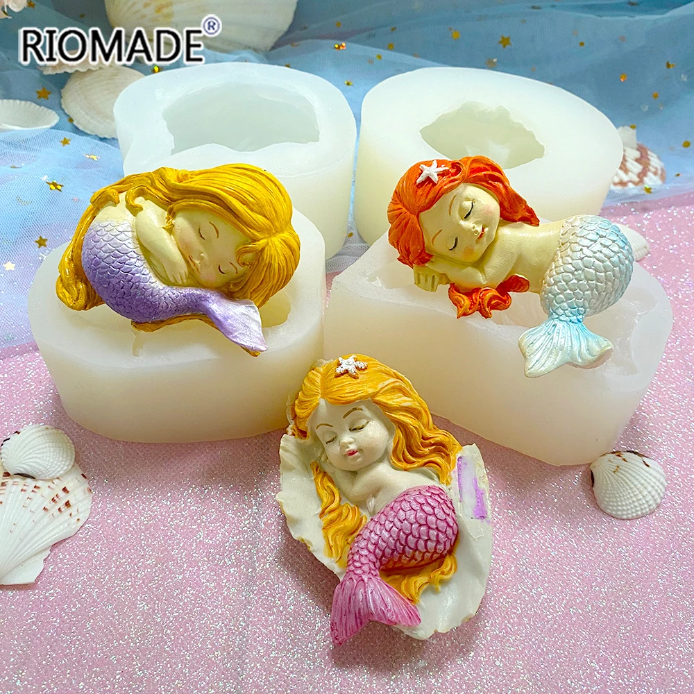 3D Mermaid Silicone Mold Mermaid Resin Mold for Coaster Epoxy Resin Art  Supplies Uv Resin Molds Silicone Mold for Resin New - AliExpress