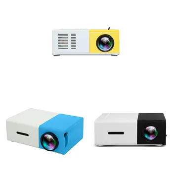 

ONLENY YG300 LED Mini Projector 320x240 Pixels Supports 1080P Portable Projector Home Media Player Built-in Speaker