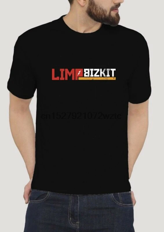 Limpbizkit логотип старый хип хоп футболка черный стиль повседневная мужская на заказ