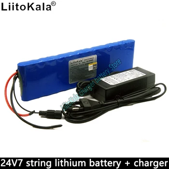 

Liitokala 24V 4000mah rechargeable 10A discharge lithium battery 7S2P 18650 29.4V 4ah lithium ion bms scooter battery pack