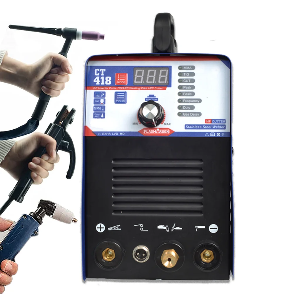 Plasmargon Air Plasma Cutter 40a Hf Cut Inverter Welder Ct418 Tig Stick