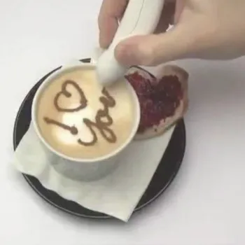 

Electrical Latte Art Pen for Coffee Cake Spice Pen Cake Decoration Pen Coffee Carving Pen Baking Pastry Tools