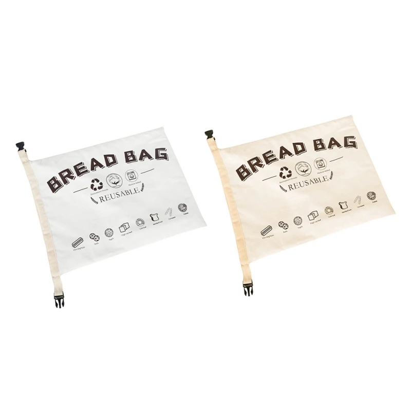 Portable Bread Storage Bag Kitchen Organization Organic Cotton Bread Bag Reusable Storage Sack Home Bakery Food Storage Bag #
