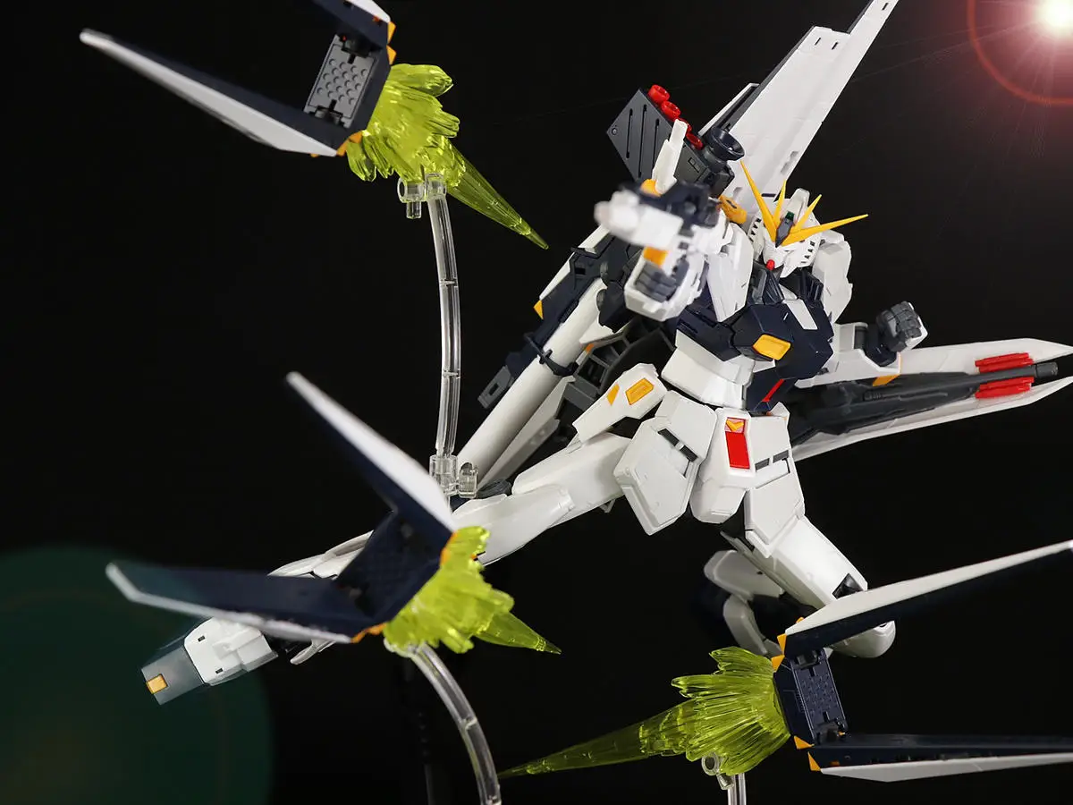 Bandai Gundam RG 1/144 RX-93 NU V собрать модель Наборы фигурки Детские игрушки