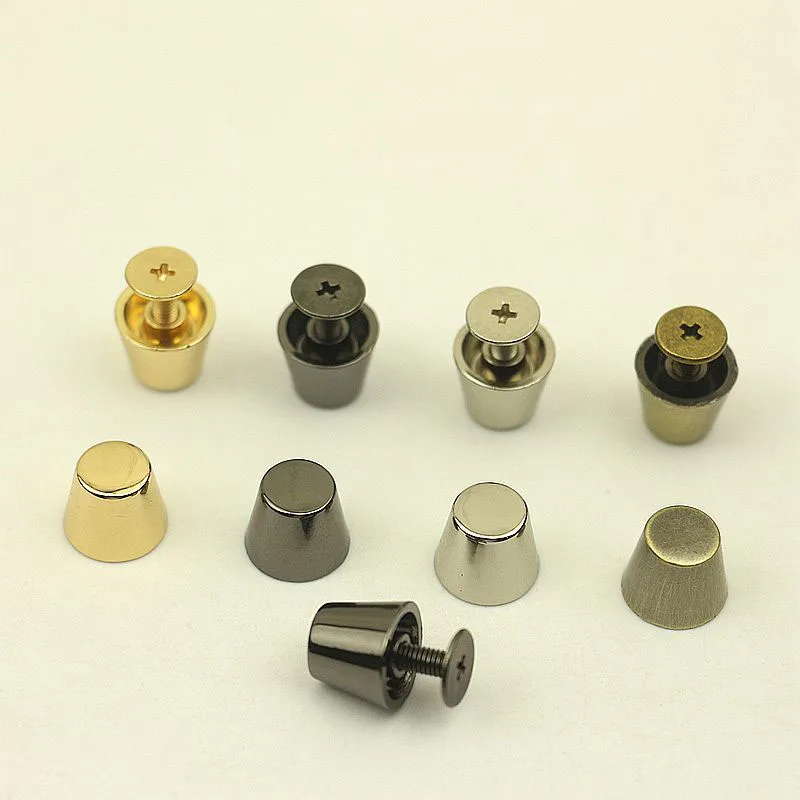 10Pcs 11mm Bag Handbags Metal Feet Nails Clip Buckles Combined Buttons Rivet Screw for Bags Leather Craft Hardware Accessories | Багаж и