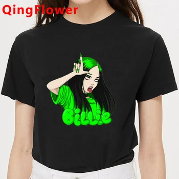 

Cartoon Billie Eilish Graphic T-shirt Men No Time To Die Aesthetic T Shirt Unisex Hip Hop Bad Guy Tshirt Fashion Top Tees Male