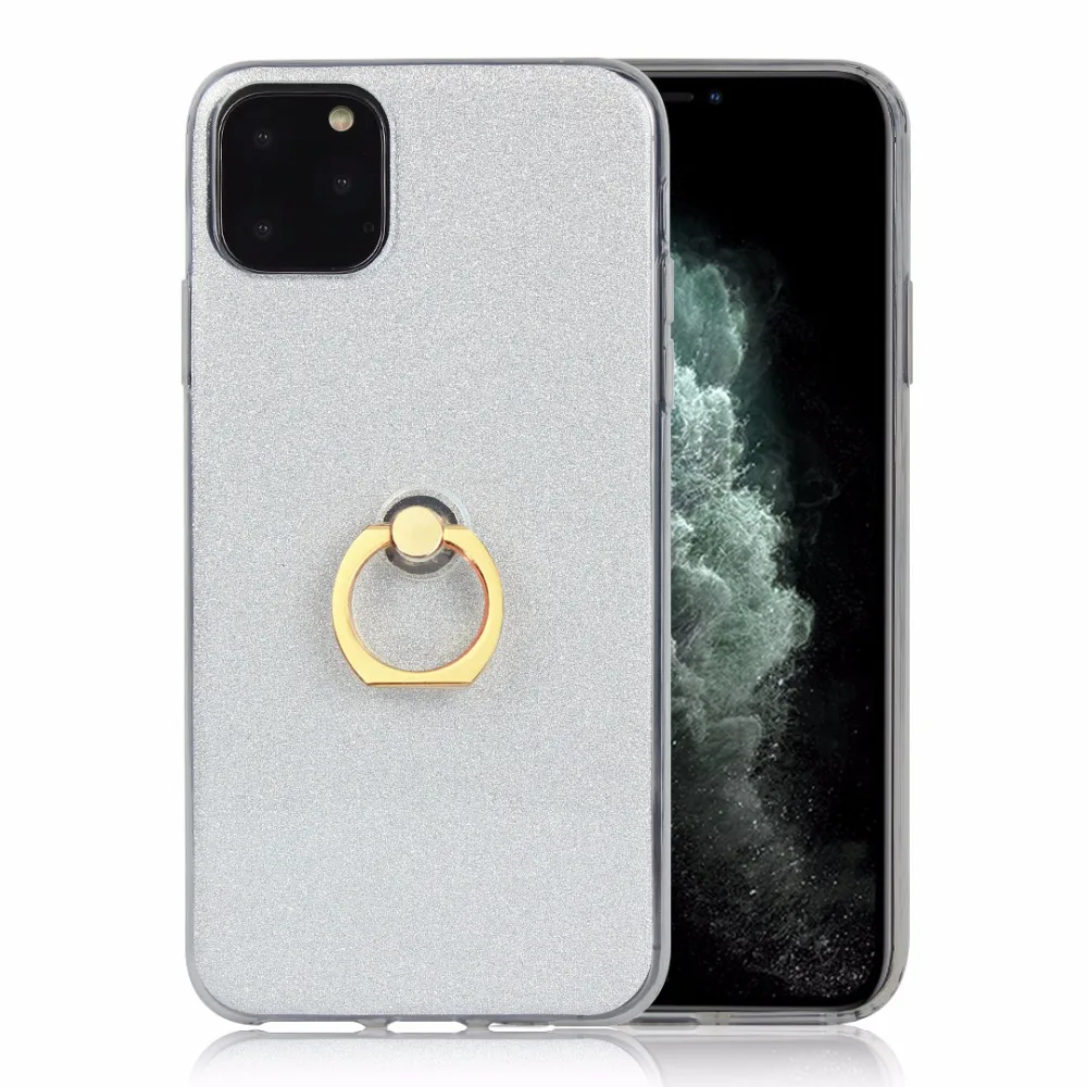 20 шт./лот блестящее кольцо корпус фары жесткий чехол для iphone 5 6 7 8 X XS XR XS Max 6 7 8 plus 11 Pro Max чехол-подставка