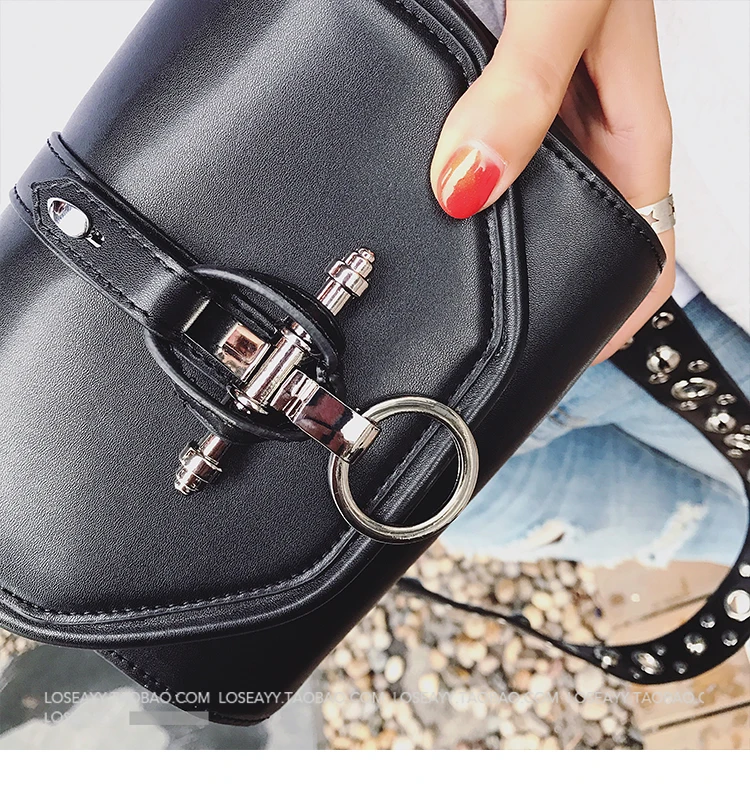 BXX Sac/ модные осенне-зимние роскошные женские сумки, дизайнерская сумка через плечо с металлическими заклепками 19K-a213