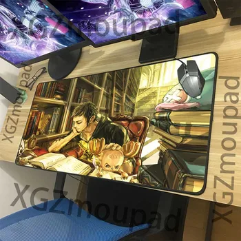 

XGZ Large Mouse Pad Black Lock Edge Anime One Piece HD Computer Study Custom Desk Mat Rubber Non-slip for Lol Csgo Dota Gamer