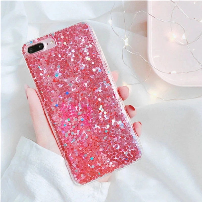 LLZ.COQUE чехол с блестками для IPhone 11 Pro X XR XS Max 8 7 6s 6 Plus Защитные Мягкие резиновые Стразы блестящая Обложка Capas для Apple
