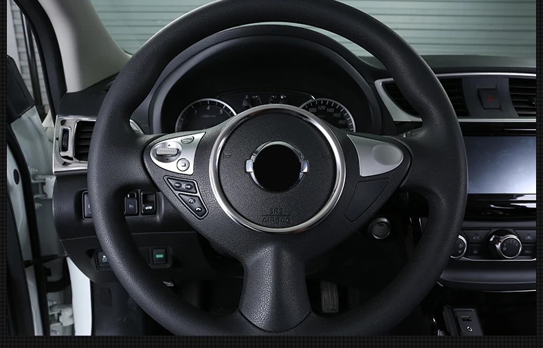 Автомобильный Стайлинг руль автомобиля Логотип рамка покрытие стикер для отделки для Nissan Sentra автозапчасти