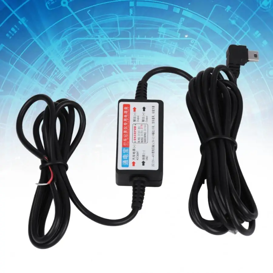 

Digital audio converter Car Charger 12 V to 5 V USB converter with micro USB reduction cable from 5 m to 5 V to 5 pins mini male