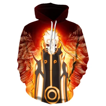 

2019 New Arrival Naruto 3D hoodies Printed Sweatshirts Naruto Uzumaki hoodies Harajuku Hoodies Men Sportswear Casual Kpop