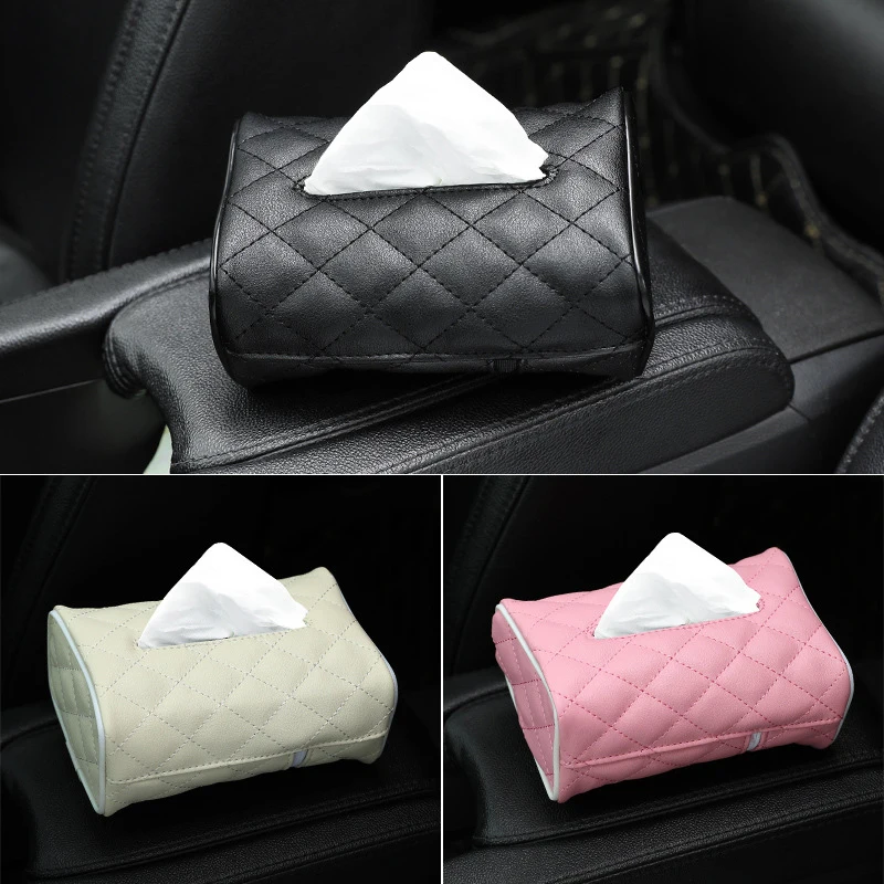 

Car Kit Tissue Box Universal Car Sun Visor Hanging Type Tissue Covers Napkin Paper Towel Box Holder Case Paper Towel Holder