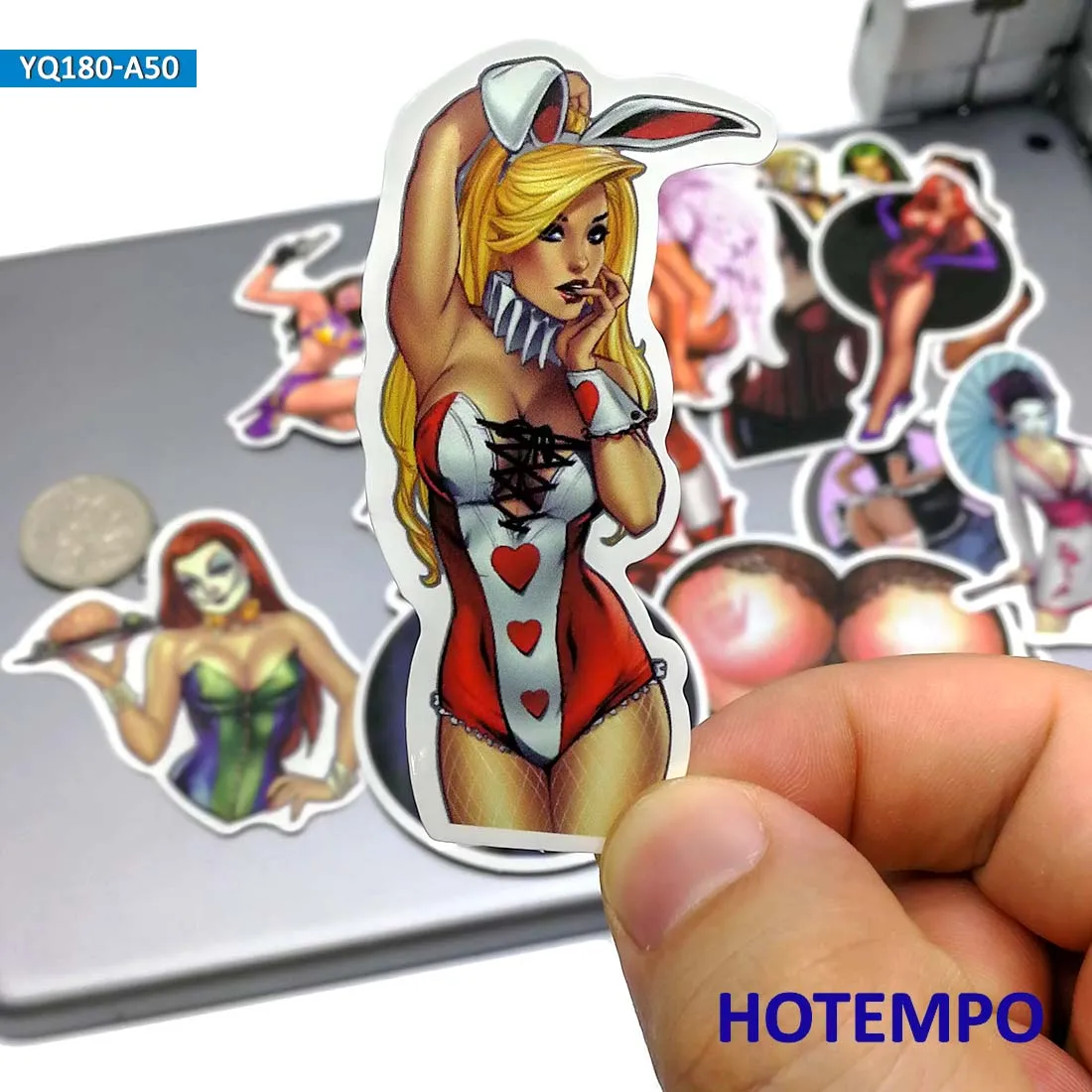 50 Stück Engel Sexy Frauen Wut Teufel Dame Schönheit Mädchen Aufkleber für Handy Laptop Gepäck Gitarre Skateboard Fahrrad Aufkleber – Detail 3