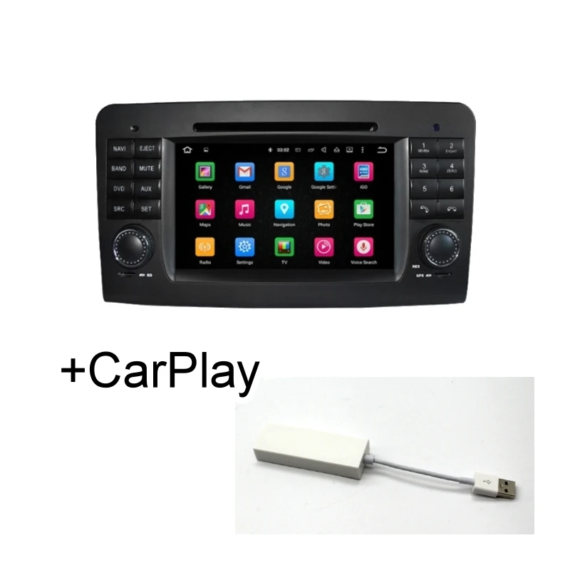 Liandlee автомобильный мультимедийный плеер NAVI для Mercedes Benz MB GL X164 GL350 GL450 Comand NTG CarPlay TPMS Стерео gps навигация - Цвет: Add CarPlay