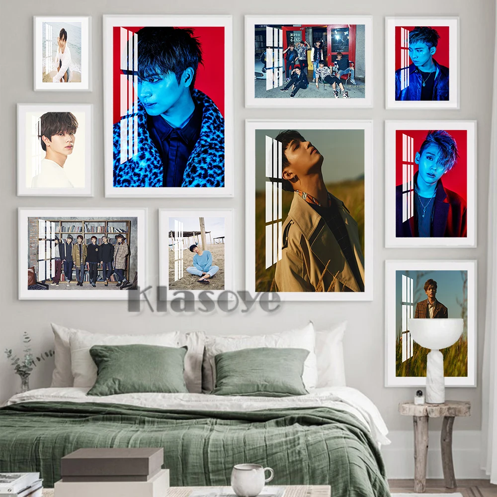 

Btob Korea Idol Singer Photograph Poster Wall Art Canvas Painting Hot Prevalent Music Star Art Prints Song Fan Collection Gift