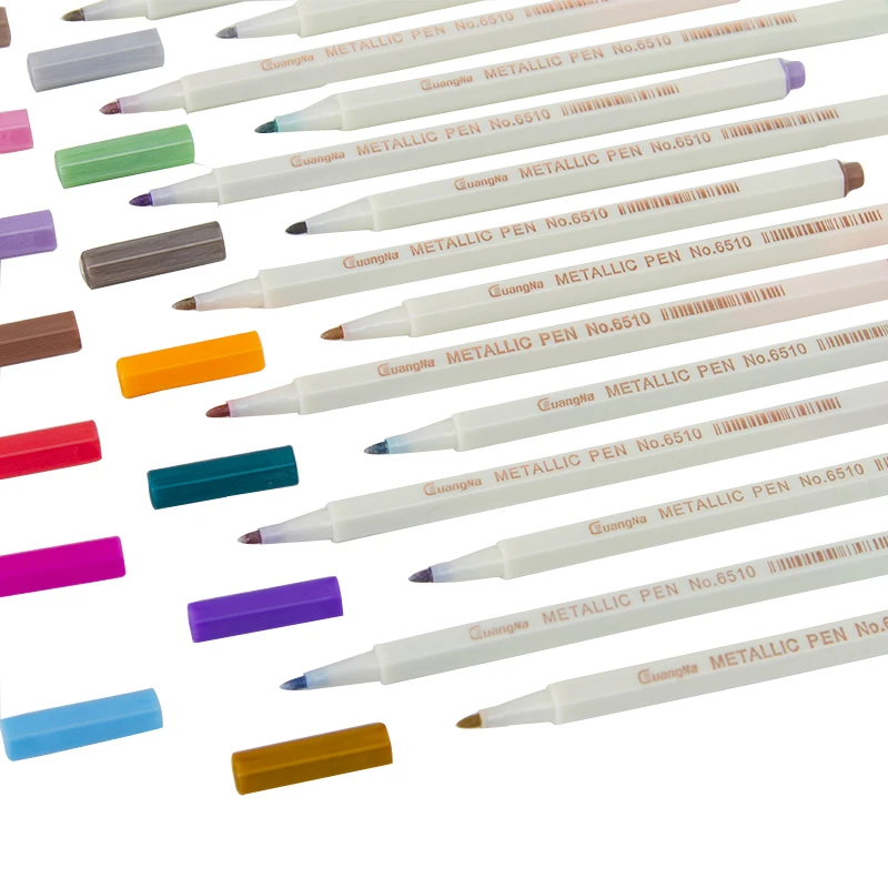 20 цветов набор металлических ручек для рисования скрапбукинга маркеров-металлик