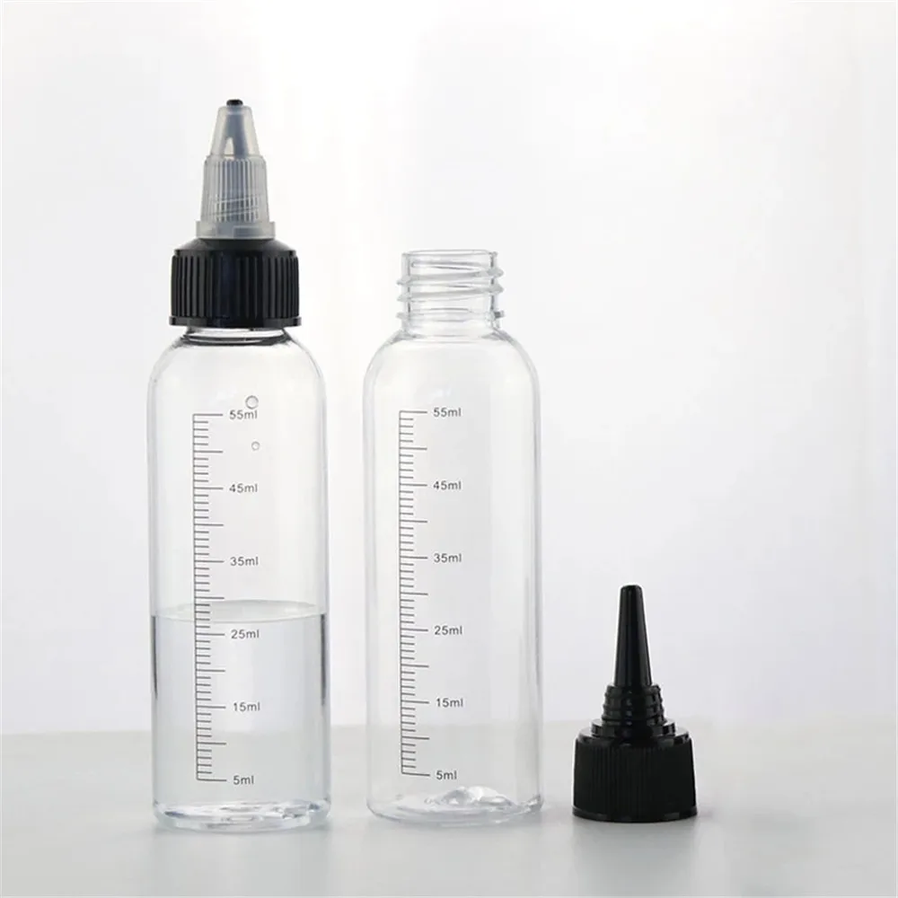 30ml/60ml/100ml/120ml/250ml Plastic Pet Refillable Bottle Oil Liquid Dropper Bottles Twist Top Cap Tattoo Pigment Ink Containers ► Photo 3/6