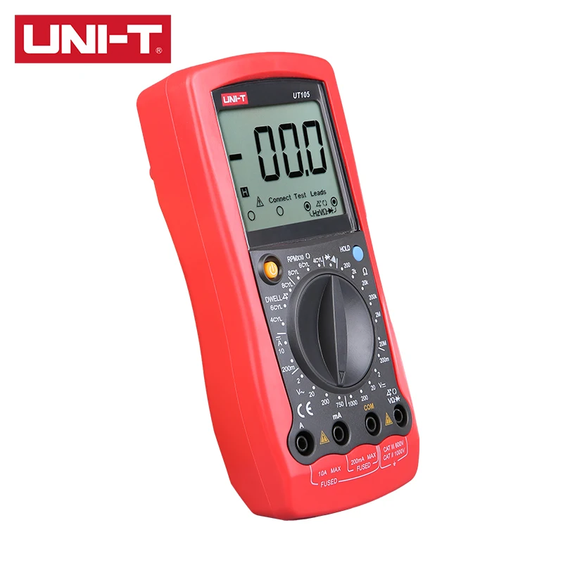 Цифровой Автомобильный Мультиметр UNI T UT105/UT107/UT109 дисплей 2000 дюйма индикатор