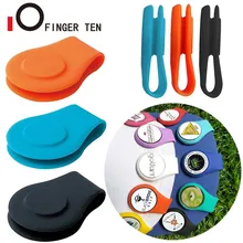 Durable Silicone Set Magnetic Golf Ball Marker Hat Clip Design Black Blue Orange Removable Golfing Accessories Drop Shipping