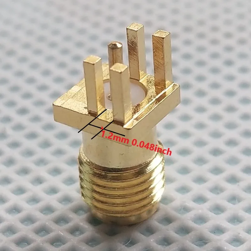 SMA Female KE Pitch RF Coaixal Connector Solder 1.2mm