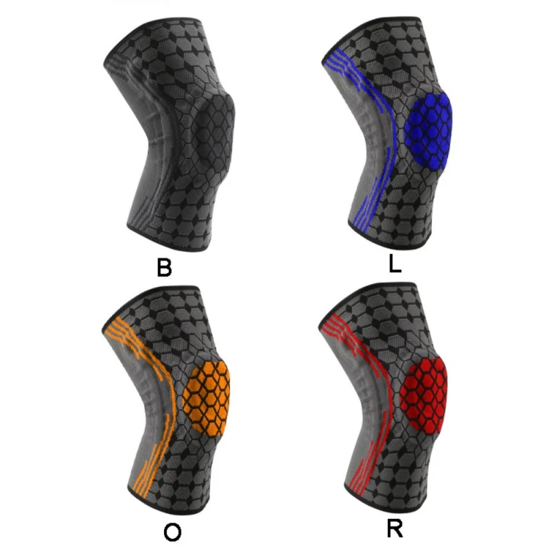 New Kneepads Silicone Spring Knee Pads Breathable Absorb Sweat Compression Non-slip Strip Knee Protective Product