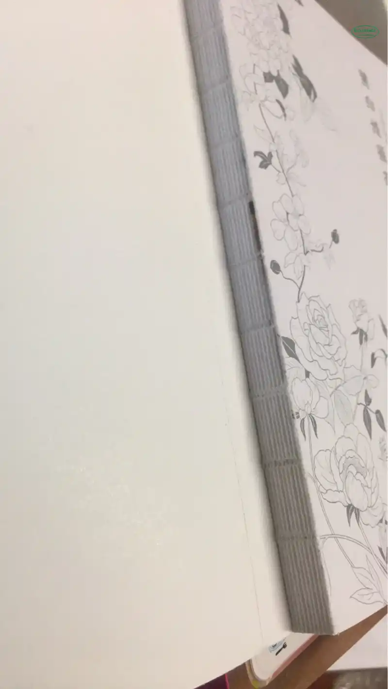 Hitam Putih Line Buku Gambar Bunga Rumput Drafting Pensil Kursus untuk Pemula Cina Buku Mewarnai