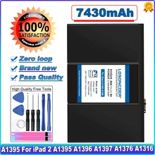 Аккумулятор LOSONCOER 7430 мАч A1395 для iPad 2 A1395 A1396 A1397 A1376 A1316 + Подарочные инструменты + наклейки Аккумулятор LOSONCOER 7430 мАч A1395 для iPad 2 A1395 A1396 A1397 A1376 A1316 + Подарочные инструменты + наклейки