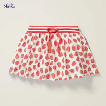 

Little maven 2020 new summer baby girl clothes cotton skirt children fruit print mini skirts S0784