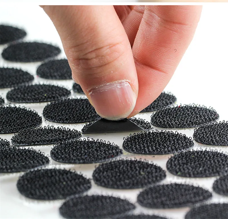 10/15/20/25mm White Black Strong Glue Hooks and Loops Self Adhesive Sticker Velcros Waterproof Adhesive Fastener Tape Home Use